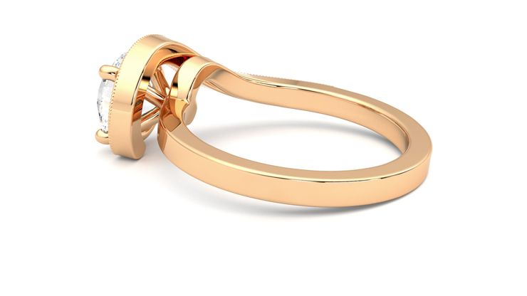 Taylor & Hart Comet Round Engagement Ring 360 degree image 19