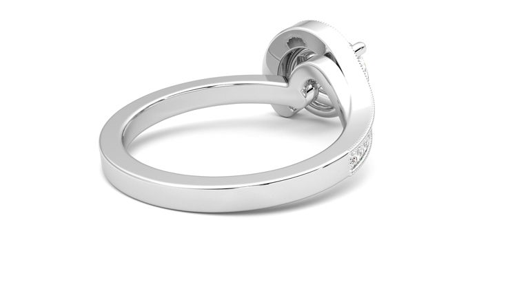 Taylor & Hart Comet Round Engagement Ring 360 degree image 13
