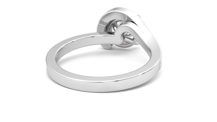 Taylor & Hart Comet Round Engagement Ring 360 degree image 14