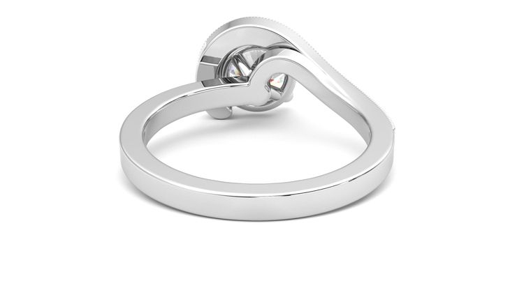 Taylor & Hart Comet Round Engagement Ring 360 degree image 15