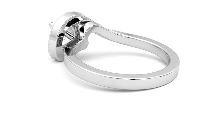 Taylor & Hart Comet Round Engagement Ring 360 degree image 18