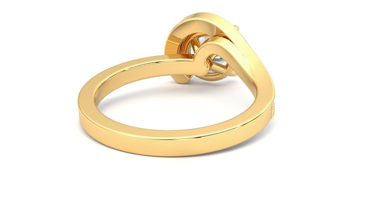 Taylor & Hart Comet Round Engagement Ring 360 degree image 14