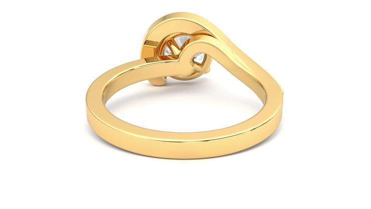 Taylor & Hart Comet Round Engagement Ring 360 degree image 15