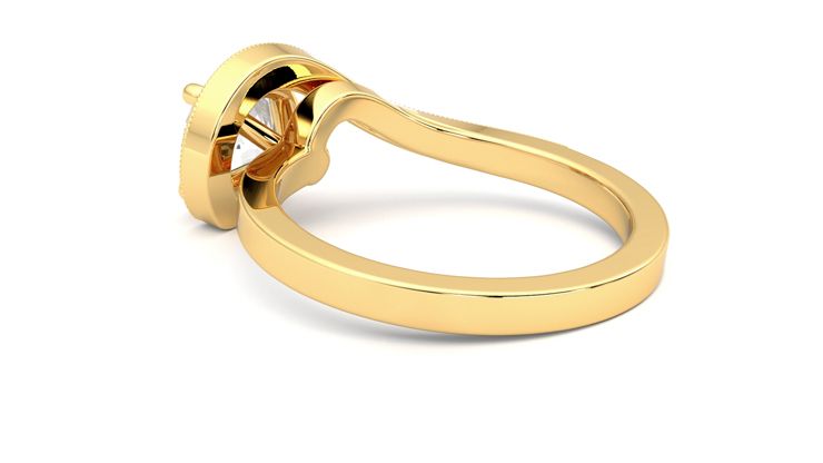 Taylor & Hart Comet Round Engagement Ring 360 degree image 18