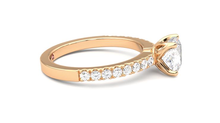 Taylor & Hart Constellation Cushion Engagement Ring 360 degree image 9