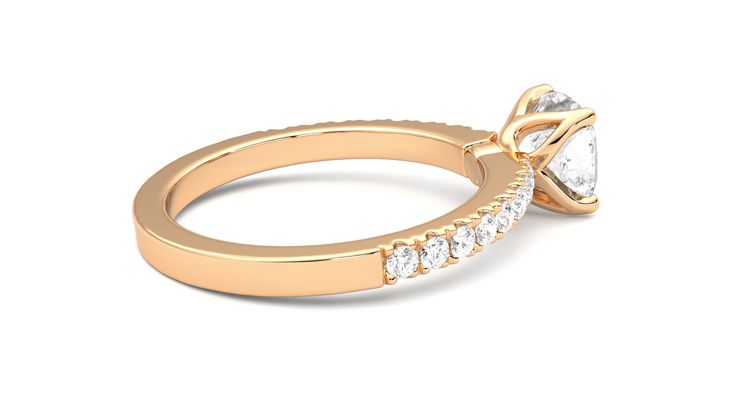 Taylor & Hart Constellation Cushion Engagement Ring 360 degree image 11