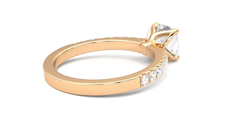 Taylor & Hart Constellation Cushion Engagement Ring 360 degree image 12