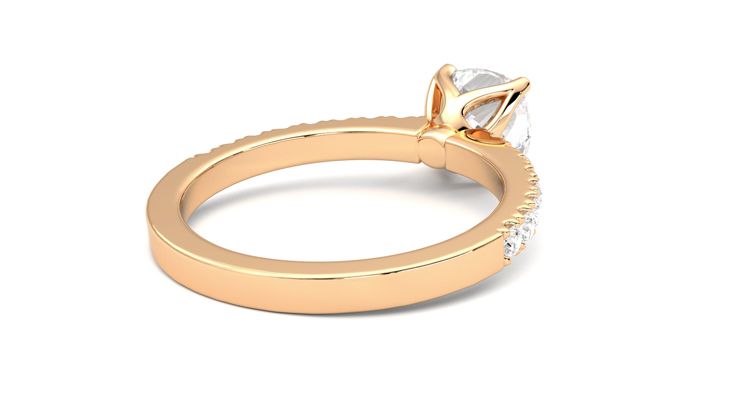 Taylor & Hart Constellation Cushion Engagement Ring 360 degree image 13