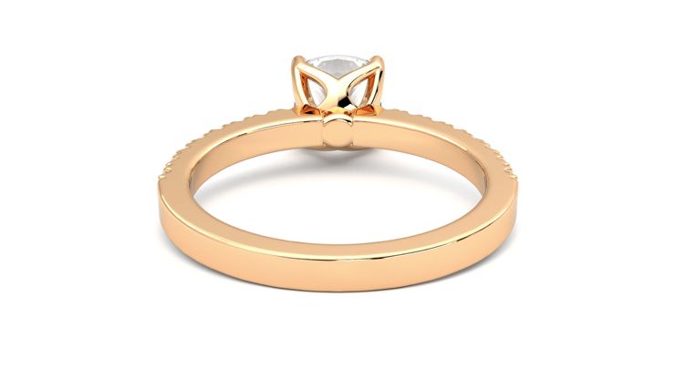 Taylor & Hart Constellation Cushion Engagement Ring 360 degree image 15