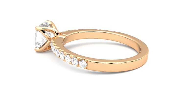 Taylor & Hart Constellation Cushion Engagement Ring 360 degree image 19