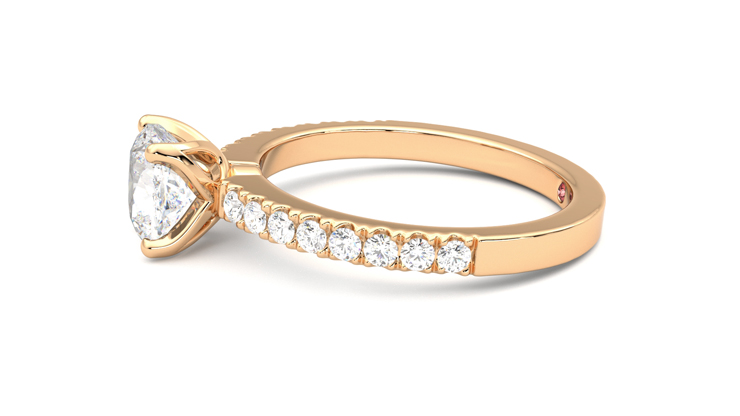 Taylor & Hart Constellation Cushion Engagement Ring 360 degree image 21