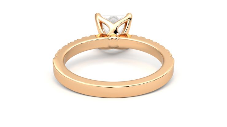 Taylor & Hart Constellation Princess Engagement Ring 360 degree image 15