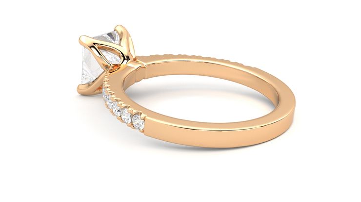 Taylor & Hart Constellation Princess Engagement Ring 360 degree image 18