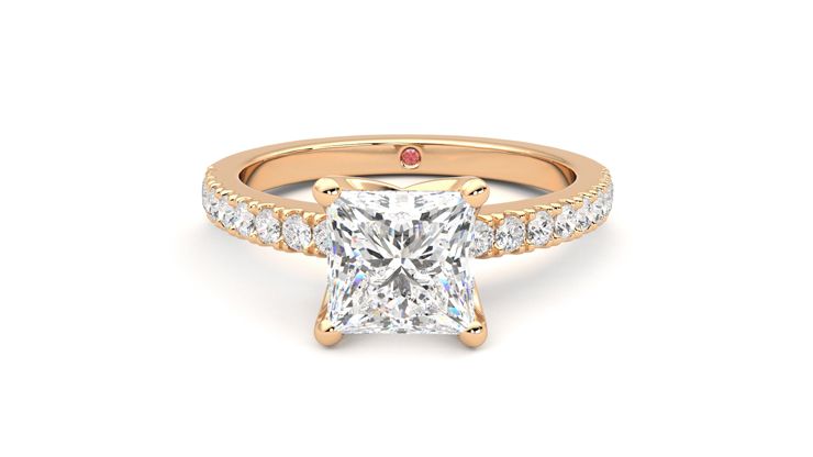 Taylor & Hart Constellation Princess Engagement Ring 360 degree image 29