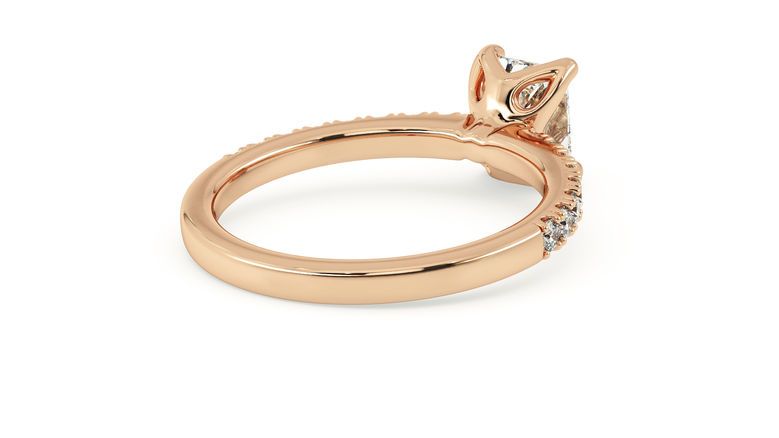 Taylor & Hart Constellation Radiant Engagement Ring 360 degree image 12