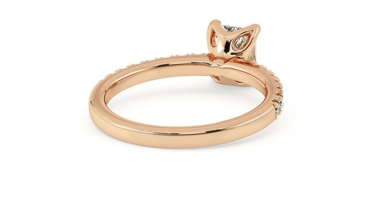 Taylor & Hart Constellation Radiant Engagement Ring 360 degree image 13