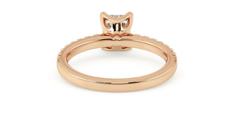 Taylor & Hart Constellation Radiant Engagement Ring 360 degree image 15