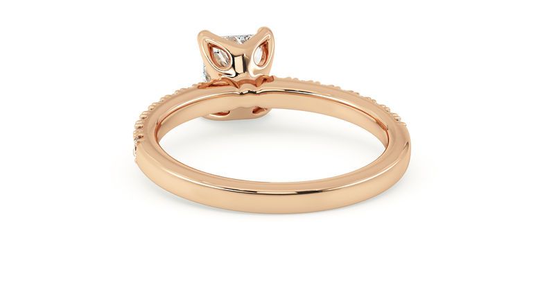 Taylor & Hart Constellation Radiant Engagement Ring 360 degree image 16