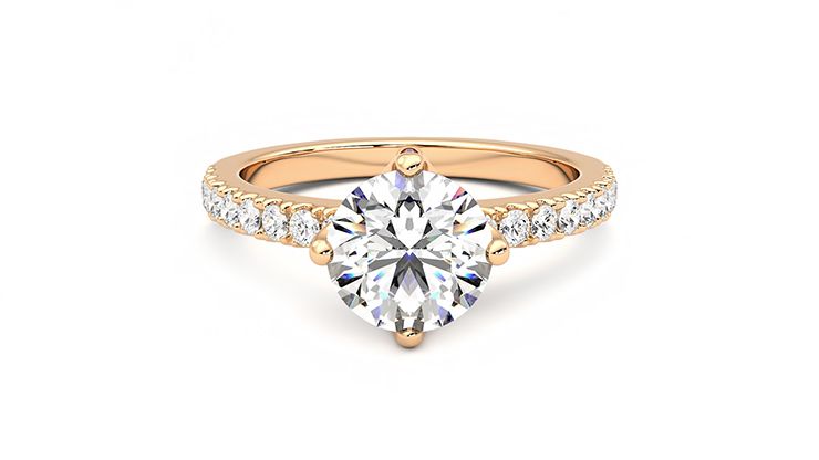 Taylor & Hart Constellation Round Engagement Ring 360 degree image 0