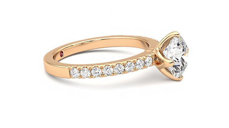 Taylor & Hart Constellation Round Engagement Ring 360 degree image 8