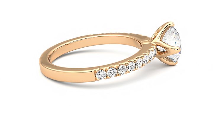 Taylor & Hart Constellation Round Engagement Ring 360 degree image 10