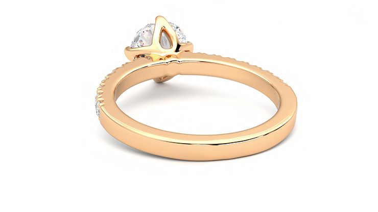 Taylor & Hart Constellation Round Engagement Ring 360 degree image 16