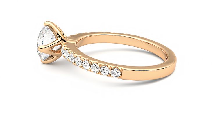 Taylor & Hart Constellation Round Engagement Ring 360 degree image 20