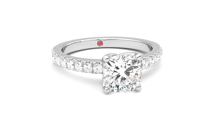 Taylor & Hart Constellation Cushion Engagement Ring 360 degree image 3
