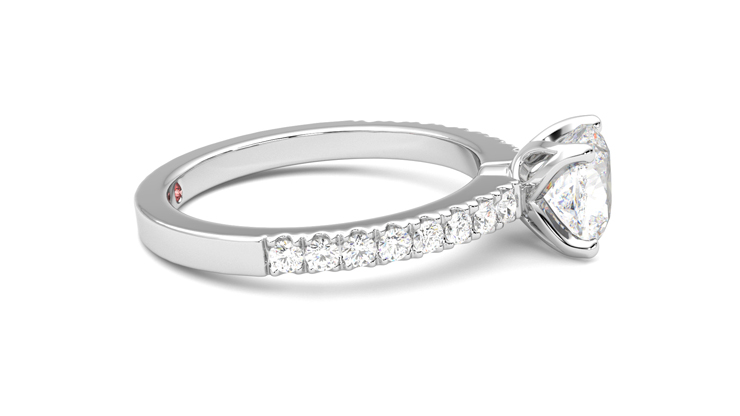 Taylor & Hart Constellation Cushion Engagement Ring 360 degree image 9