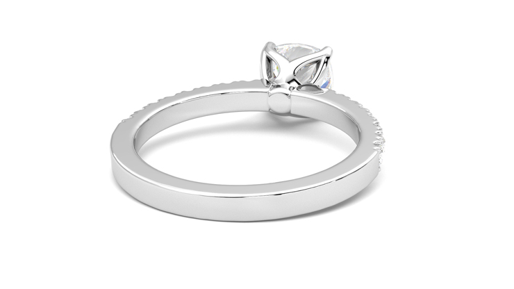 Taylor & Hart Constellation Cushion Engagement Ring 360 degree image 14