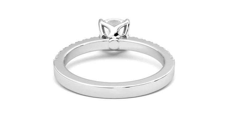 Taylor & Hart Constellation Cushion Engagement Ring 360 degree image 15