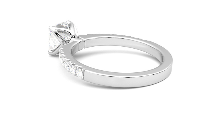 Taylor & Hart Constellation Cushion Engagement Ring 360 degree image 18
