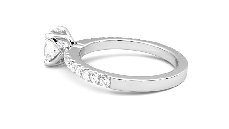 Taylor & Hart Constellation Cushion Engagement Ring 360 degree image 19