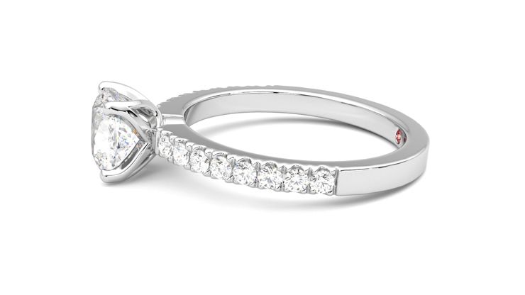 Taylor & Hart Constellation Cushion Engagement Ring 360 degree image 21