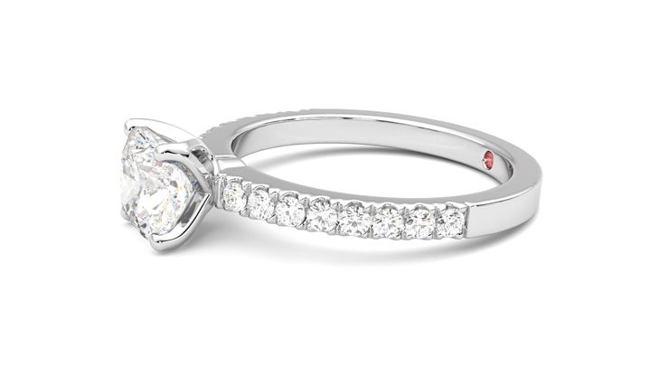 Taylor & Hart Constellation Cushion Engagement Ring 360 degree image 22