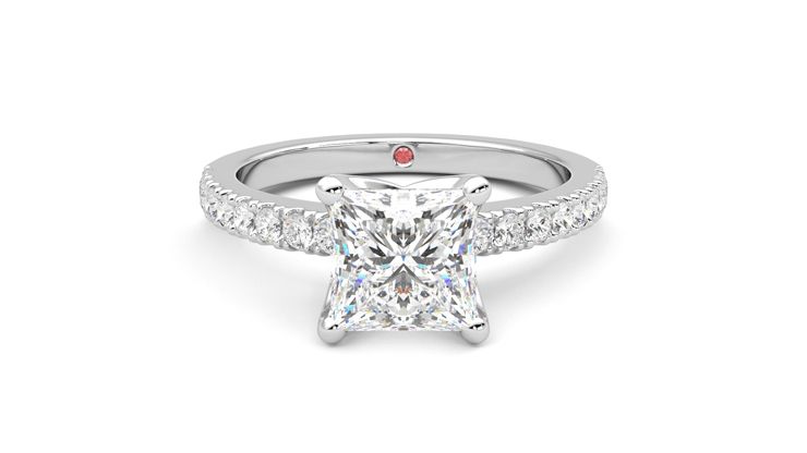 Taylor & Hart Constellation Princess Engagement Ring 360 degree image 0