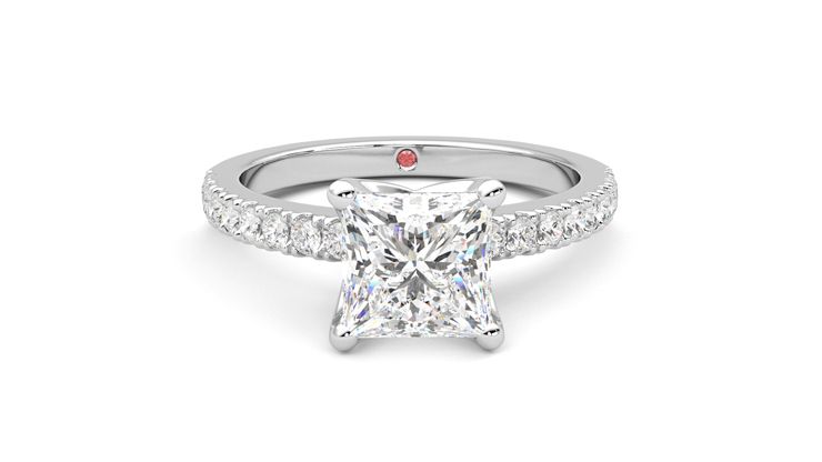 Taylor & Hart Constellation Princess Engagement Ring 360 degree image 1