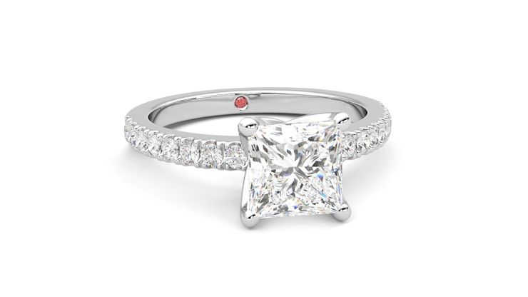 Taylor & Hart Constellation Princess Engagement Ring 360 degree image 3
