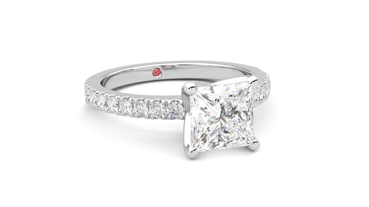 Taylor & Hart Constellation Princess Engagement Ring 360 degree image 4
