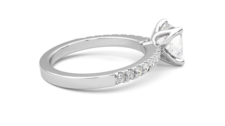 Taylor & Hart Constellation Princess Engagement Ring 360 degree image 11