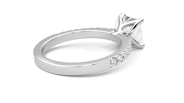 Taylor & Hart Constellation Princess Engagement Ring 360 degree image 12
