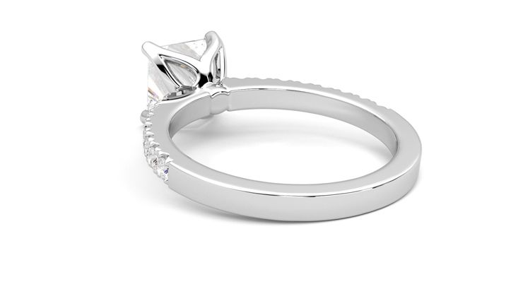 Taylor & Hart Constellation Princess Engagement Ring 360 degree image 17