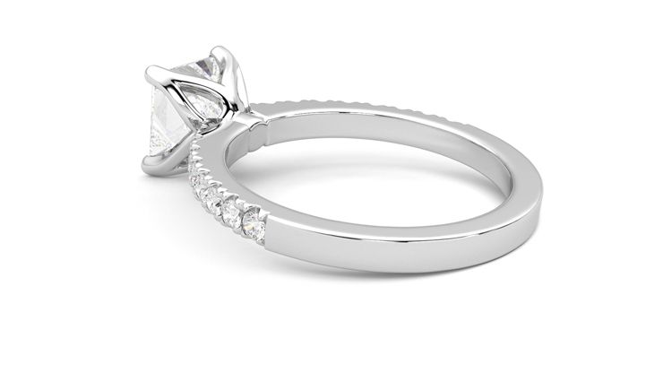 Taylor & Hart Constellation Princess Engagement Ring 360 degree image 18