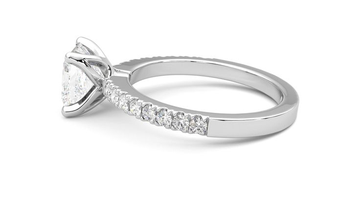 Taylor & Hart Constellation Princess Engagement Ring 360 degree image 20