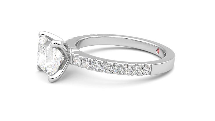 Taylor & Hart Constellation Princess Engagement Ring 360 degree image 22