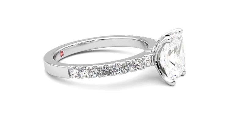 Taylor & Hart Constellation Radiant Engagement Ring 360 degree image 8