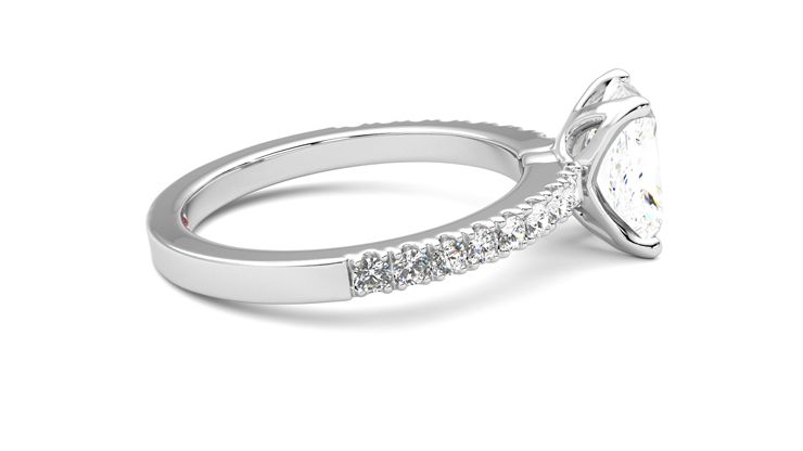 Taylor & Hart Constellation Radiant Engagement Ring 360 degree image 10