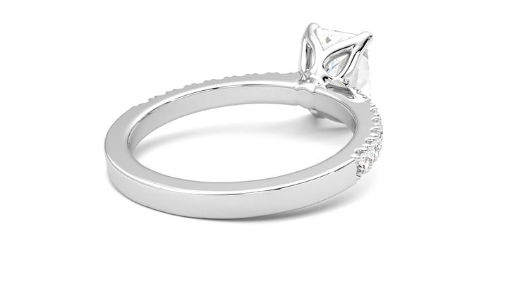 Taylor & Hart Constellation Radiant Engagement Ring 360 degree image 13