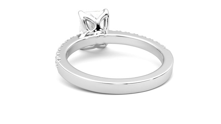 Taylor & Hart Constellation Radiant Engagement Ring 360 degree image 16