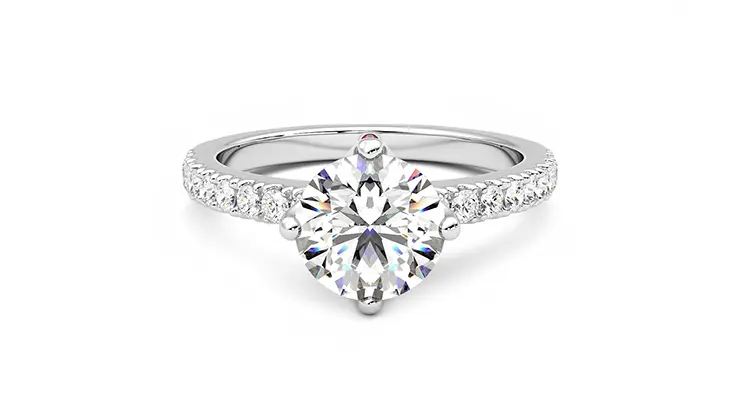 Taylor & Hart Constellation Round Engagement Ring 360 detail 01
